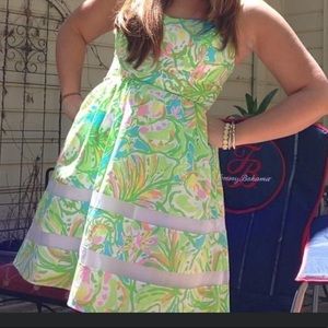 Lilly Pulitzer Green Print Sundress